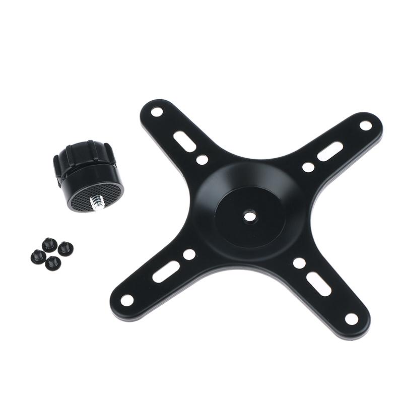 

1 комплект Портативная монтажная пластина для монитора Vesa Отверстие для винта 1/4 дюйма до 100x100 мм 75x75 мм Набор винтов M4 Настенный держатель with ball head