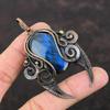 Labradorite Pendant Copper Wire Wrapped Pendant Copper Jewelry Handmade Pendants Gemstone Pendant Wire Wrapping Jewelry Women's Special Gift