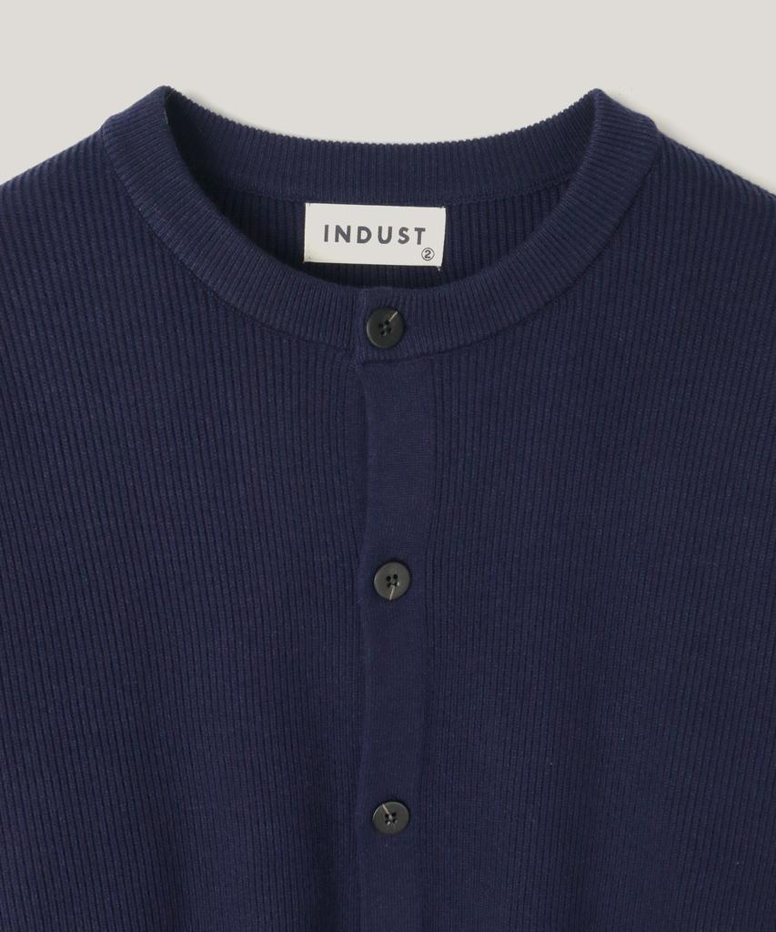 Indust Essential Round Knit Cardigan_Navy