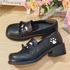 2025 New Jk Uniform Shoes One-pedal Lolita Shoes College Students Uniform Shoes College Style Students Versatile Leather Shoes