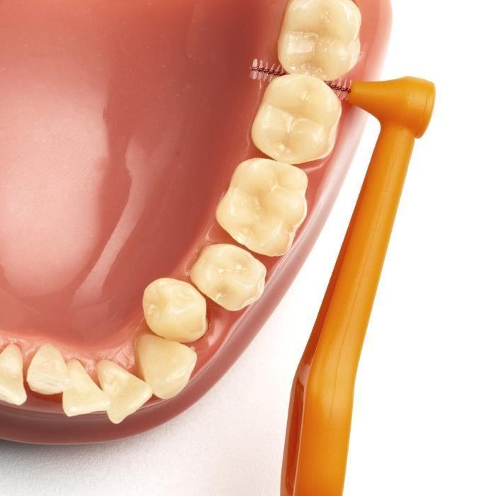 Brossettes Interdentaires - TePe - Angle - 0.45mm - 6 Pièces - Ergonomiques Et Recyclables