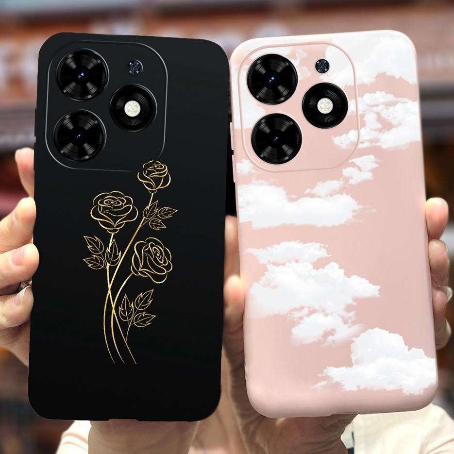 For Tecno Spark Go 2024 Case BG6 New Fashion Candy Painted Cover Soft TPU Phone Case For Tecno Spark Go 2024 Fundas 6.6'' Bumper