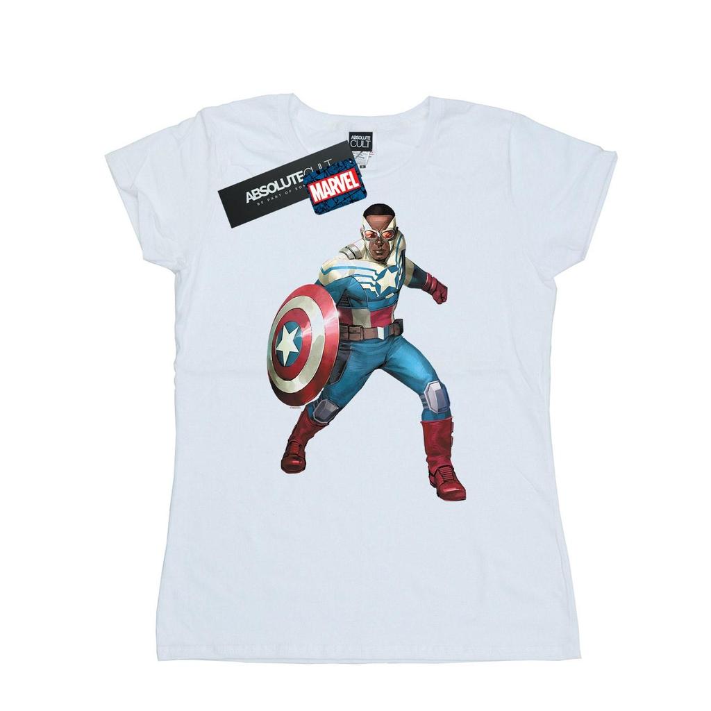 Marvel Womens/Ladies Falcon Is Captain America Cotton T-Shirt