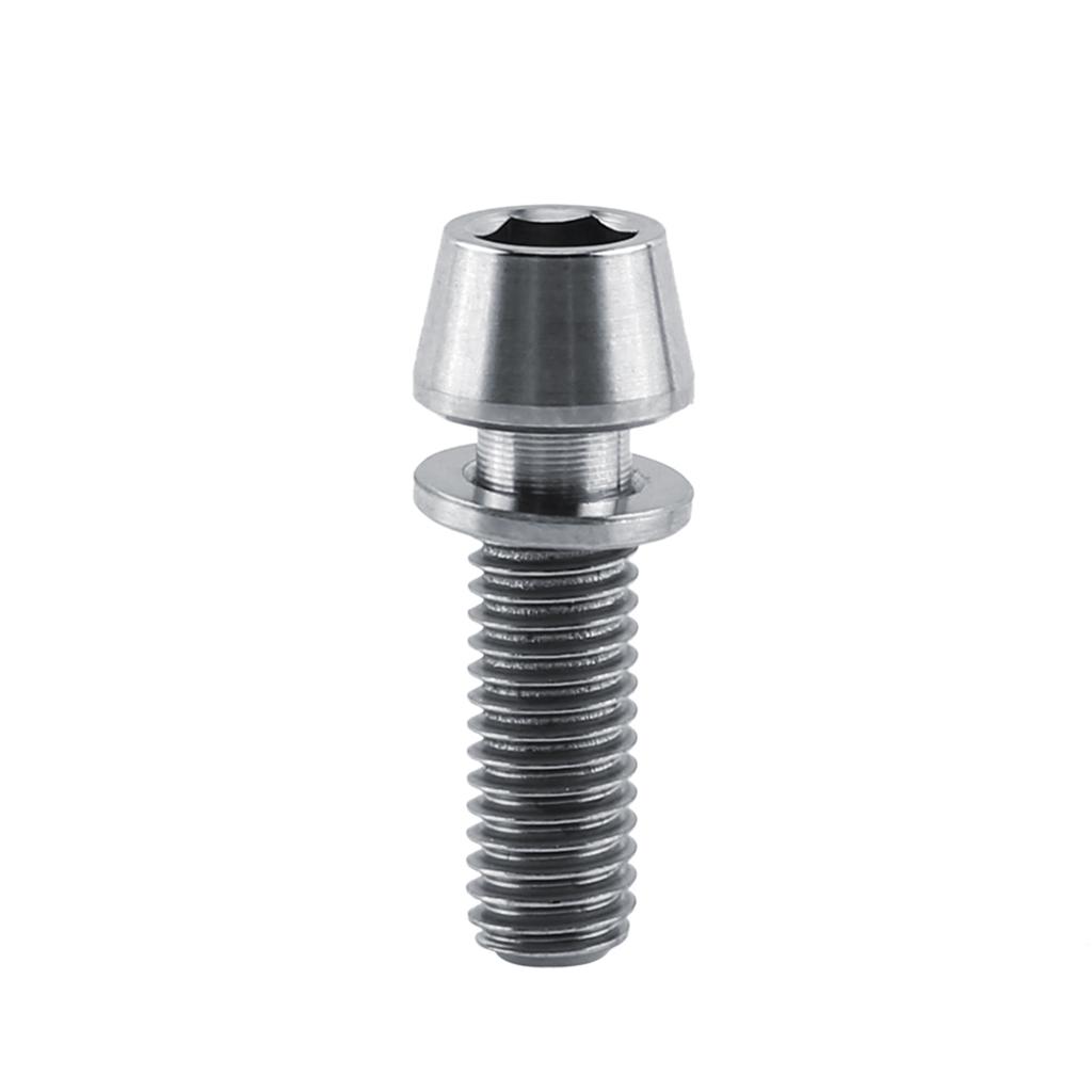 New Titanium Alloy Tapered Head Bolts and Screws, Suitable for Mountain Bikes Tapered Head Screw Fasteners with Washers Included