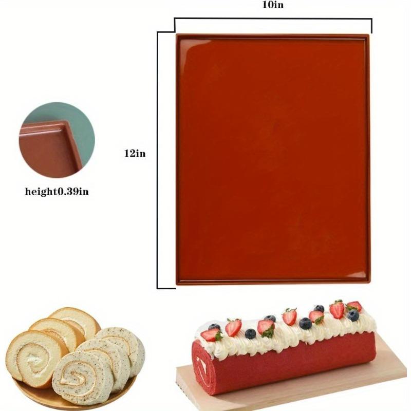 Nonstick Silicone Baking Mat for Swiss Rolls Cake Rolls and Pastry Molds Multifunctional Kitchen Bakeware Tool Heat-Resistant