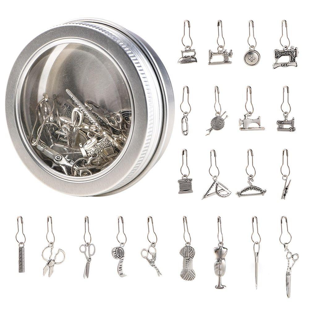 

7/21 шт. Крючок-замок для вязания крючком, Маркер для вязания крючком, Металлический крючок-защелка, Инструменты для вязания A-21pcs