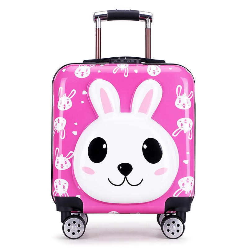 Children's Cartoon Trolley Suitcase with Universal Wheels - Ideal for Boys and Girls
