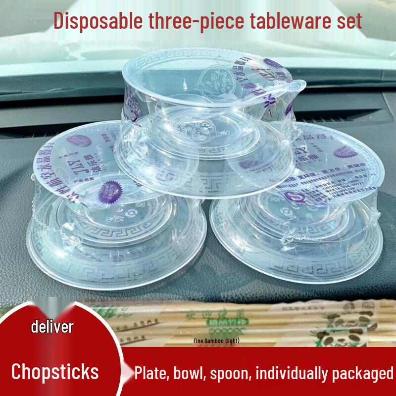 Disposable Crystal Tableware 120-Piece Set