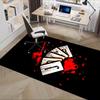 Playing Cards Office Carpet Chair Mat Large Size, Non Slip Desk Pad for Home Decor, Office Flooring Gift, Suitable for Bedroom, Living Room