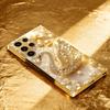 Modern Luxury Golden Swan phone case glass s26 ultra case s25 ultra case for Samsung Galaxy S26 S25 S24 S23 S22 FE Ultra Plus