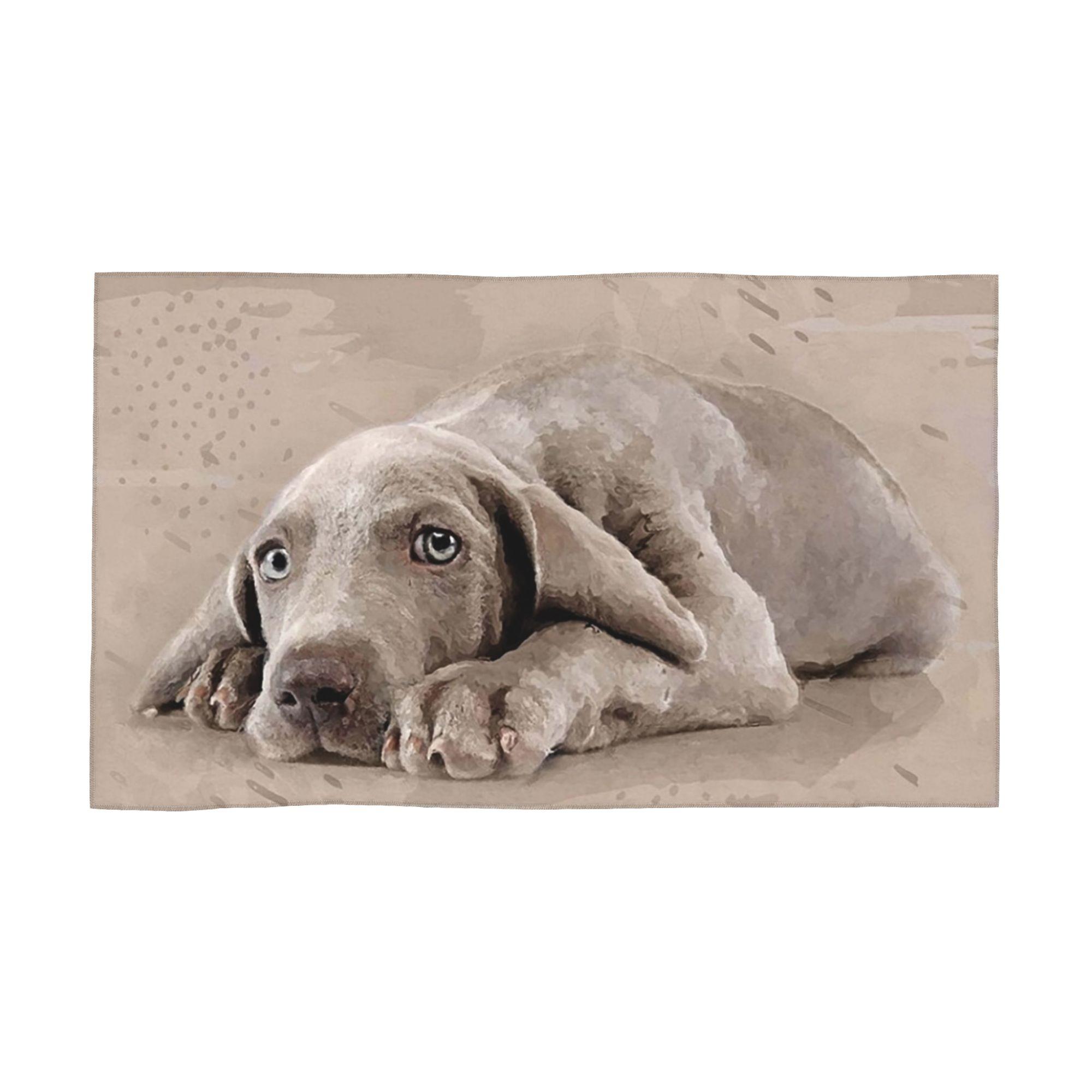 

Weimaraner puppy Soft Face Towel Quick Dry Pool Bath Cotton Towels Absorbent W30*H60(CM)
