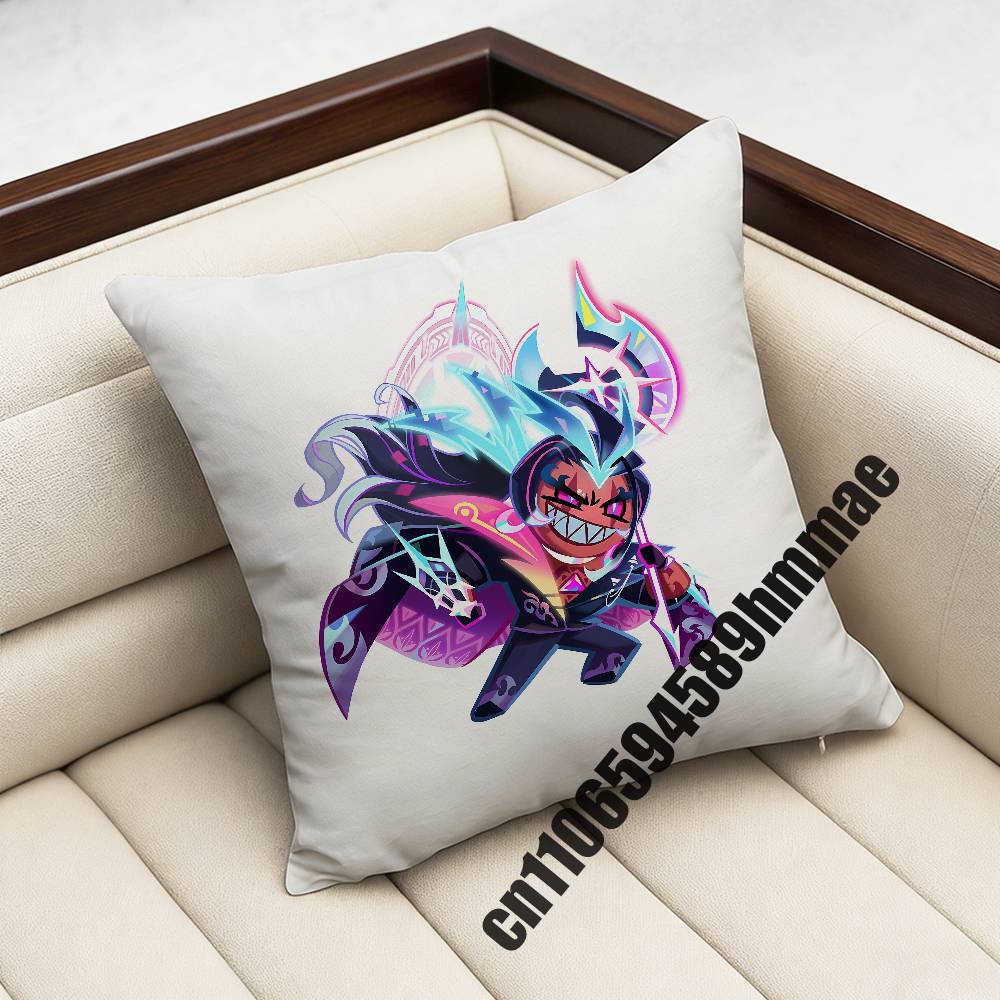 For Burning Spice CCookie Run Throw Pillow Case Sham xcm xcm Square Car Pillowcase Pad Cushion Cover