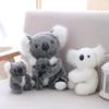13~40Cm Sitting Koala Doll Stuffed Mother And Son Grey White Simulation Wild Zoo Animal Plushie Comforting Gift