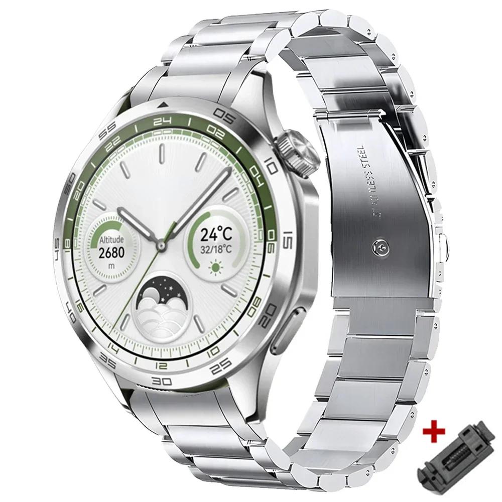 Luxury Metal Strap for Huawei Watch GT4 GT 5 46mm Men 22mm Stainless Steel Band for Huawei Watch GT4 GT5 46mm Watchband Bracelet