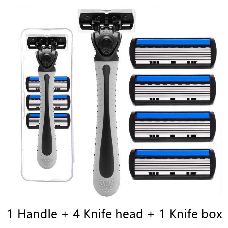 

Набор безопасных бритв Smooth Shave для мужчин и женщин - 1 ручка с 12 сменными лезвиями, 3-слойная нержавеющая сталь, идеально подходит для бороды и усов