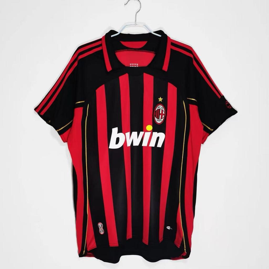 Maglia da Calcio Retrò Uomo AC Milan/Inter Milan/Juventus - Manica Corta Estiva, Ampia e Traspirante.