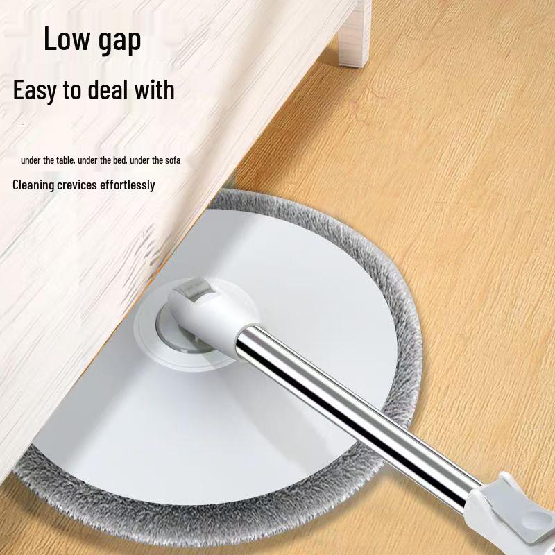 Lazy Spin Mop Bucket with Water Absorption & Dirt Separation - Hand-Free Flat Mop