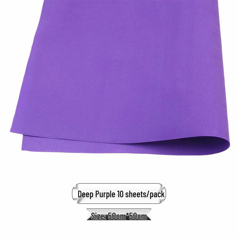 Colored Foam Paper Pack - 10 Sheets, 10 Colors - for Crafting & Origami