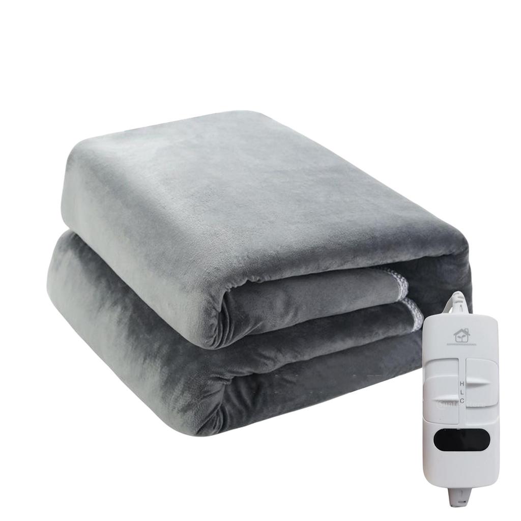 Thicker Electric Heated Blanket Soft Flannel Thermal Cover Warm Comforter for Winter Bedroom Use