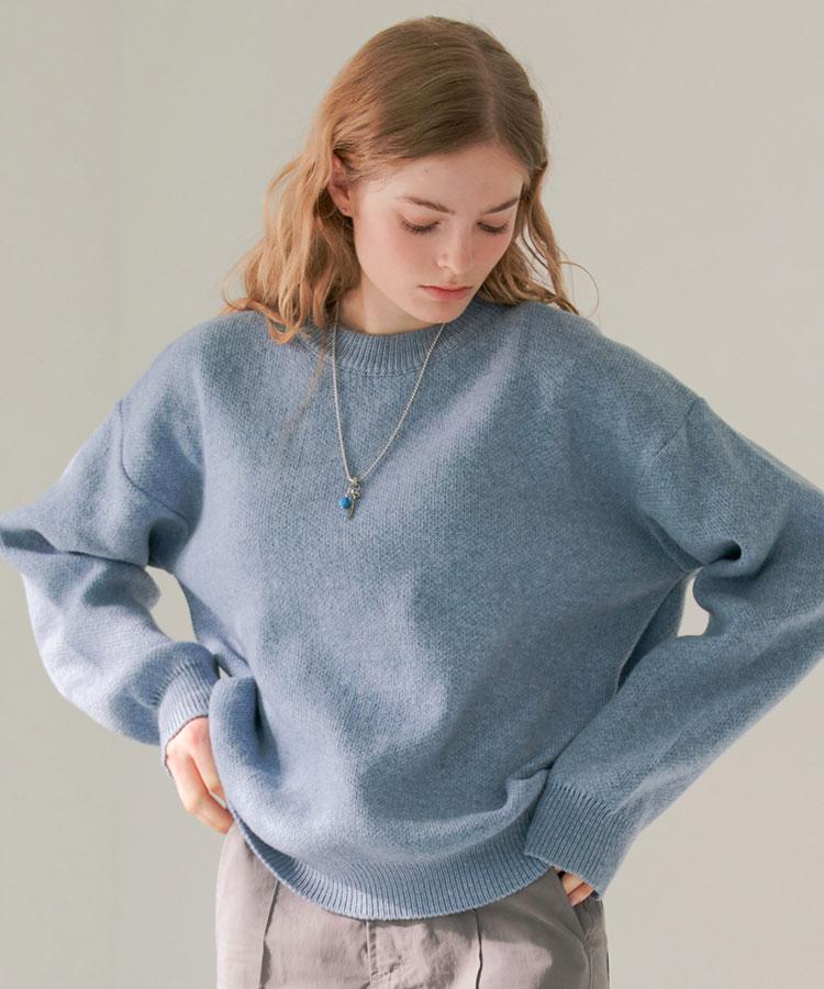 Geullounoteu Cozy Leaf Knit [Blue]