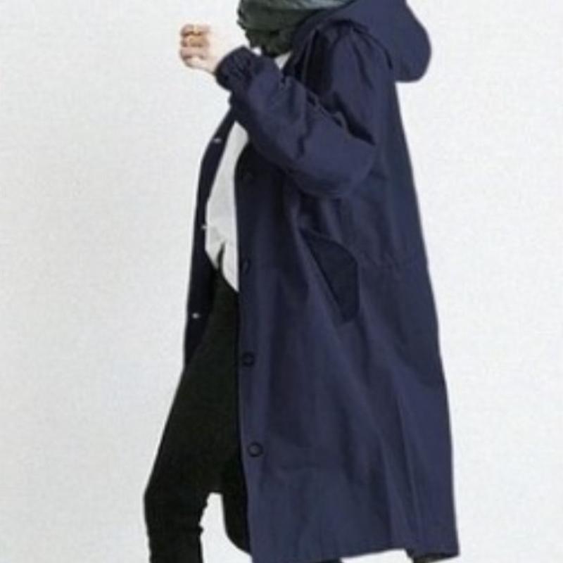 Autumn Long Sleeve Casual Plus Size Hooded Coats Women Fashion Think Mid Length Loose Outerwear Jackets Women Solid Elegant Street Solid Jacket 25331