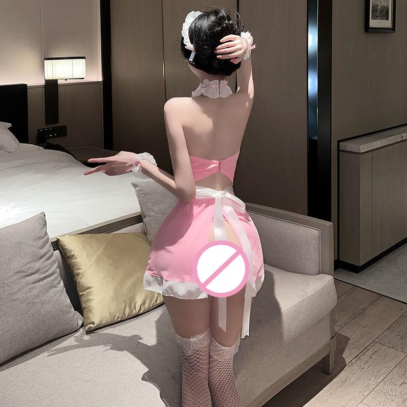 Kadın Seksi İç Çamaşırı Kostüm Fransız Önlüğü Hizmetçi Elbisesi Cosplay Hizmetçi Lolita Sıcak Babydoll Elbise Üniforma Erotik Rol Yapma Kostümü