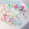 10pcs Random Button Summer Pink DIY Sewing Material Mini Plastic Buttons Crafts Scrapbooking Button Korean Cream Sewing Button