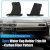 3pcs Car Cup Holder Set Trim Divers Passenger Side Retractable for BMW E90 E91 E92 E93 3 Series