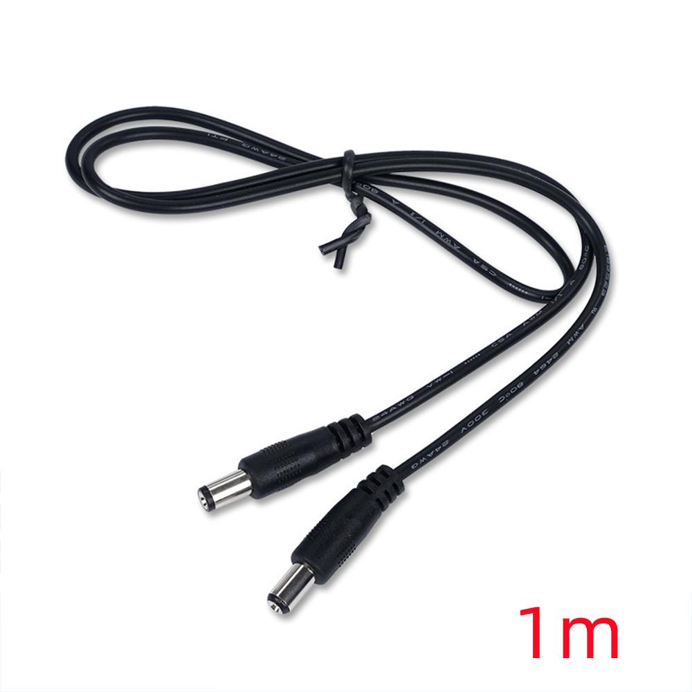 DC 5.5mm x 2.1mm Male to Male Power Cable 22AWG - for LED Strip, CCTV Camera, Surveillance System & Electronic Devices
