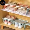 Praktischer Schuh-Organizer, einzigartiges Design, verformungssicheres, wasserdichtes Schuhregal mit zwei Regalen