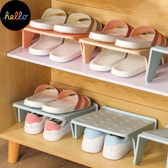 Praktischer Schuh-Organizer, einzigartiges Design, verformungssicheres, wasserdichtes Schuhregal mit zwei Regalen