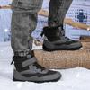 High-top Kids Cotton Shoes Plush Warm Snow Boots Boys Girls Winter Outdoor Hiking Sneakers Waterproof Non-slip