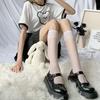 Japanese-Style White Silk Bow Knee-High Stockings