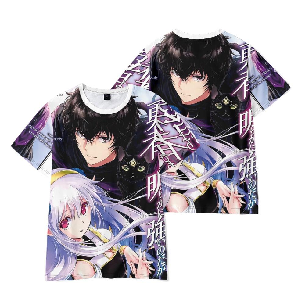 Mein Status als Assassine übertrifft offensichtlich den des Helden Gedrucktes T-Shirt Herren Damen Lässig Rundhals Kurzarm Kind Lustig Trendig Unisex T-Shirts Tops