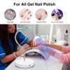 UV LED Nail Lamp Gel Polish Nail Dryer Nail Glue Curing Lamp 360 degrees  Adjustable Angle Nail UV Light LED Therapy