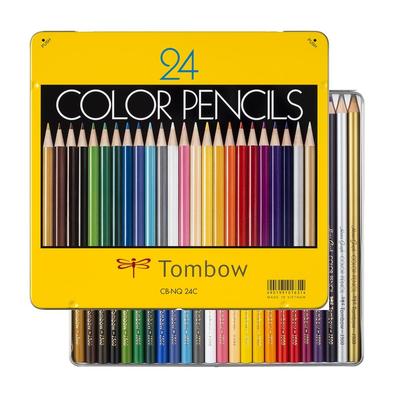 Tombow Colored 24 Colors Colors That Never Go NQ Pencils, (Vibrant Wrong) CB-NQ24C