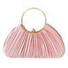 Luxury Multi Color Wrinkled Banquet Bag Handmade Wrinkle Evening Bags Circular Handbag Women Bolsa mujer  Sac femme