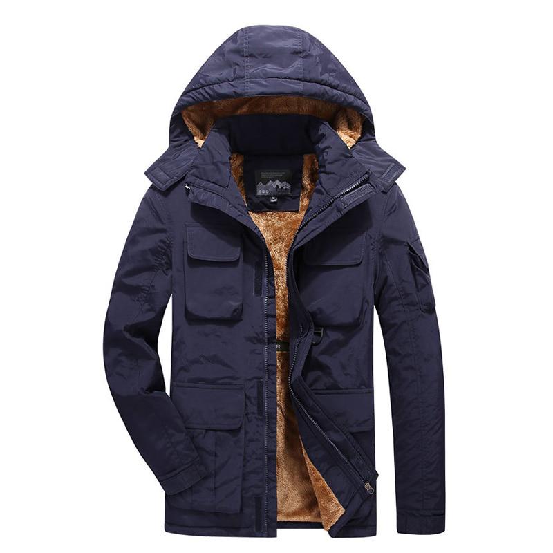 Mens Bomber Jacket Casual Warm Thick Tactical Jackets Mens Outwear Breathable Hooded Coats Clothing