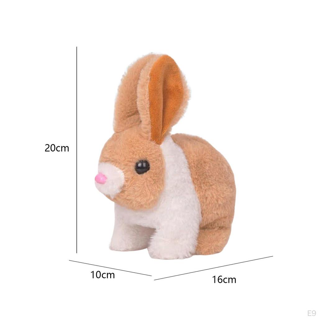 Electric Toy, Plush Electronic Interactive Bunny Simulation Bouncing Jumping