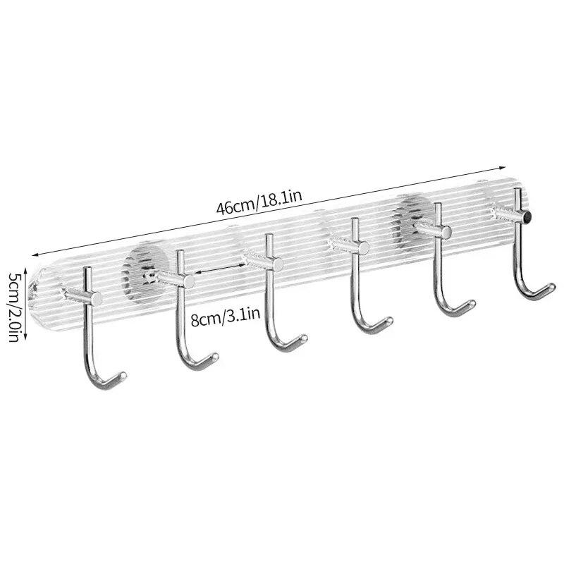 Luxury Bathroom Hooks Gold Silver No Drilling Wall Hanging Hook Self-adhesive Towel Bag Holders Clothes Punch-free Hanger