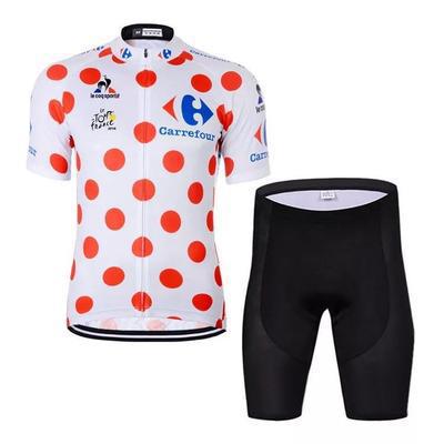 Cycling Suit Summer Green Collar Cycling Shirt Cycling Suit Jacket Shorts Quick Drying Cycling Equipment