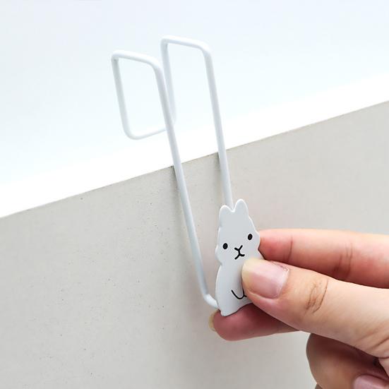 Yousheng Över Dörren Järnkrokar Rustik Kanin Skåpdörrkrok för Kök Badrum Ingen Borrinstallation Multifunktionella Hängkrokar