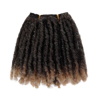 Tissage Dreadlocks Ressort Cheveux Afro Noir Court Ressort Bouclé Tissage Dread Pour Queues de Cheval DIY Topper Extension Cheveux Perruques Lots Synthétiques