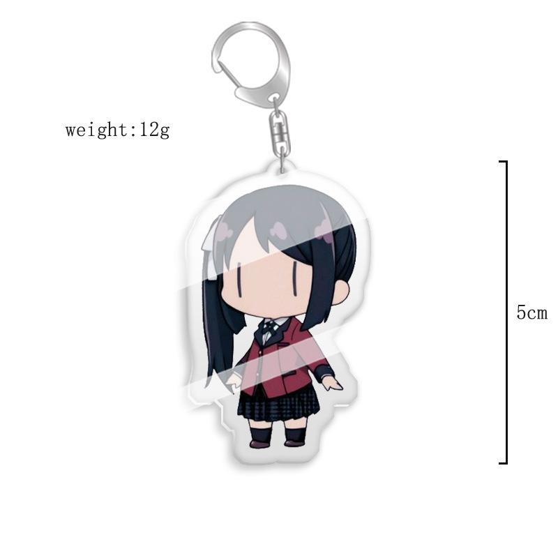 Kakegurui Anime Keychain - Yumeko Jabami & Luna Yumetsuki Acrylic Keyring