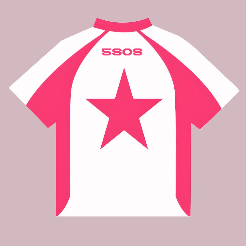 Koszula z koszulką 5 Seconds of Summer 5SOS KAŻDY JEST GWIAZDĄ! T-shirt Unisex V-neck Tee Unisex Damskie Topy High Street Y2K Streetwear