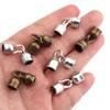 10 Sets Lederkordel Armband Verschlüsse Haken Loch 5,8 mm Quetschperlen Endkappen Verbinder Für DIY Schmuckherstellung Zubehör