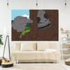 VIKAMA Cute Animal Tapestry Cartoon Wall Hanging Aesthetic Bedroom Decor Kids Room Living Room Boho Art Cloth Poster