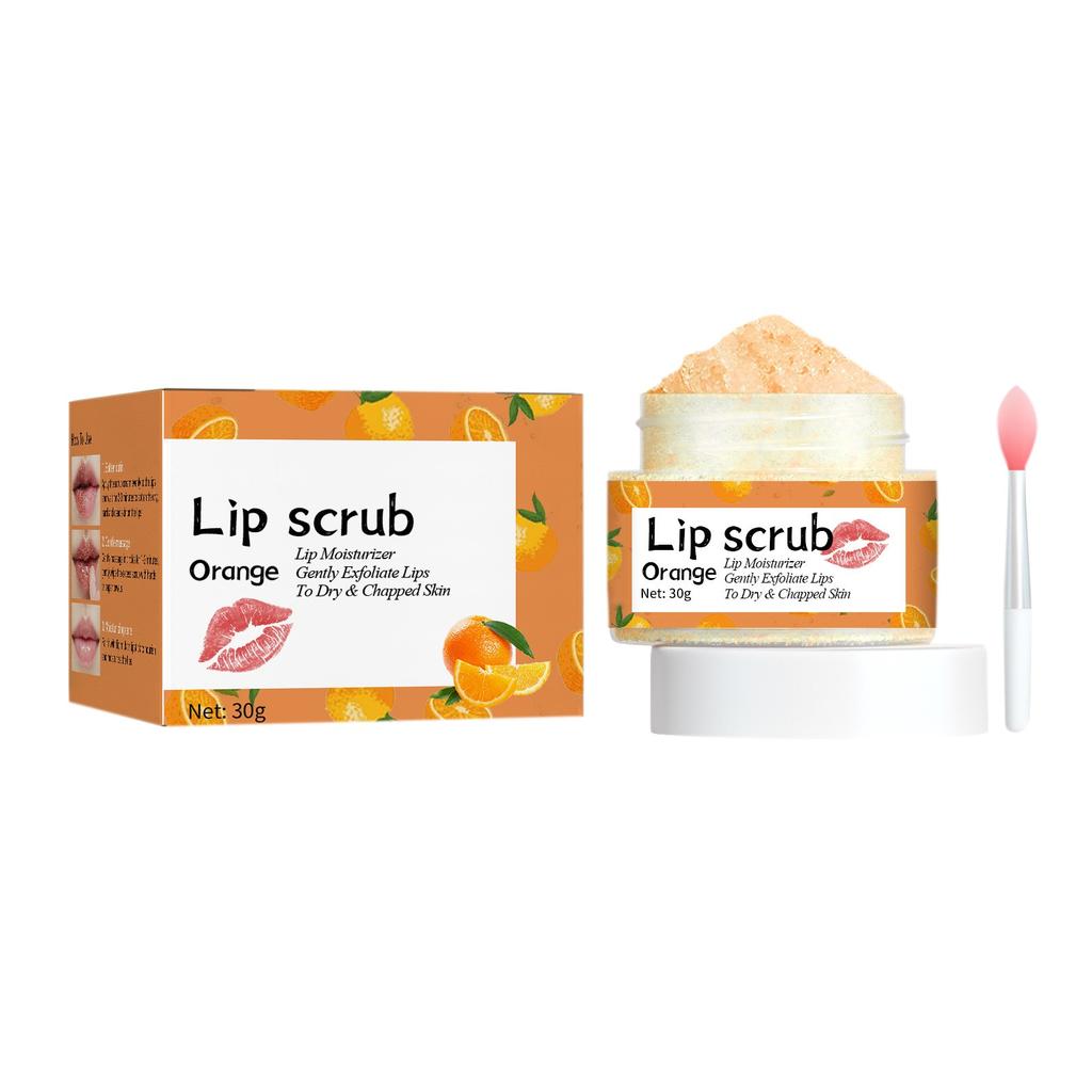 Peeling na rty, exfoliátor a hydratační krém, péče o měkké rty, péče o popraskané suché rty 30 g