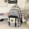 Schoolbag cute college style backpack male junior high school student schoolbag female large capacity laptop bag Korean version tide