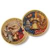 250th Anniversary Commemorative Coin Independence Day Founding Medal Challenge Coin Embossed Metal Coin Color Printed Badge